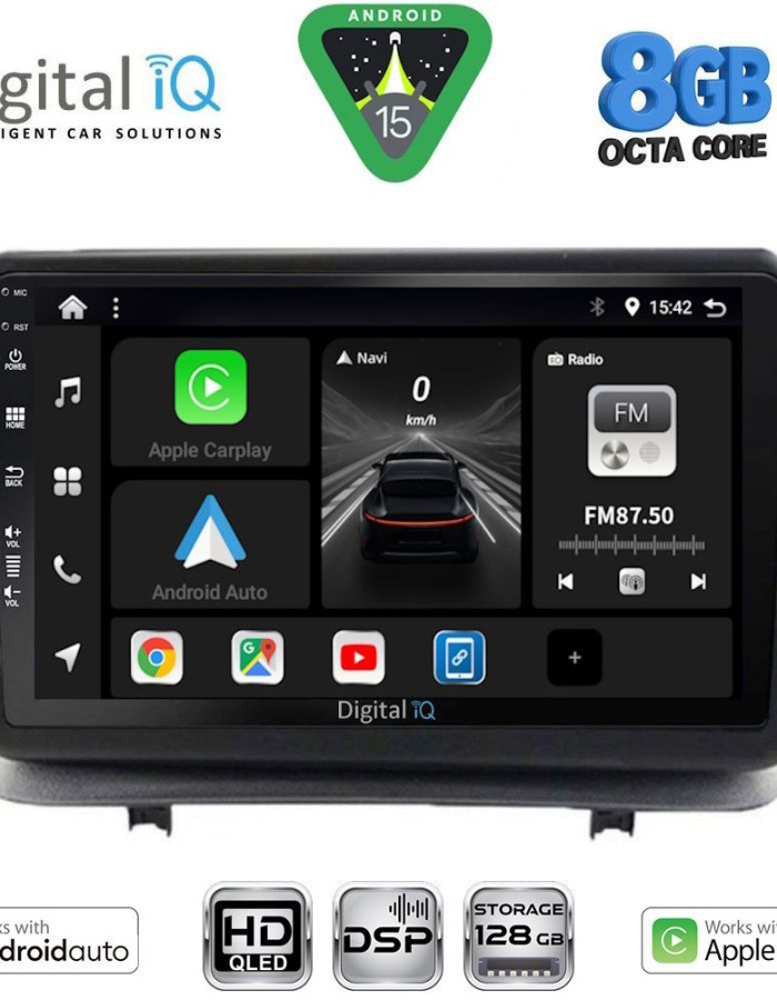 DIGITAL IQ BXF 7543_CPAA (9inc) MULTIMEDIA TABLET for RENAULT CLIO mod. 2005-2011