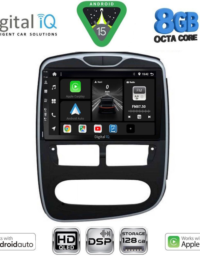 DIGITAL IQ BXF 7544_CPAA (10inc) MULTIMEDIA TABLET for RENAULT CLIO mod. 2012-2015