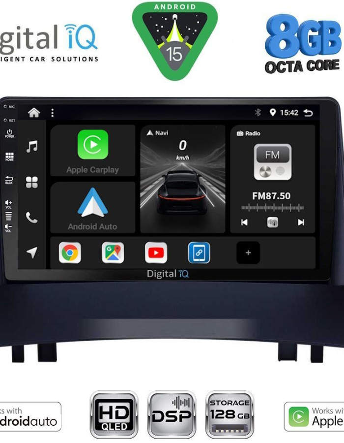 DIGITAL IQ BXF 7555_CPAA (9inc) MULTIMEDIA TABLET for RENAULT MEGANE 2 mod. 2002-2008
