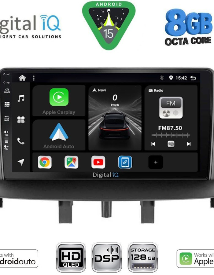 DIGITAL IQ BXF 7556_CPAA (9inc) MULTIMEDIA TABLET for RENAULT MEGANE 3 mod. 2009-2016
