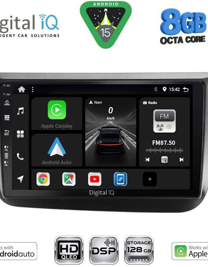 DIGITAL IQ BXF 7570_CPAA (9inc) MULTIMEDIA TABLET for SEAT ALTEA mod. 2004-2015