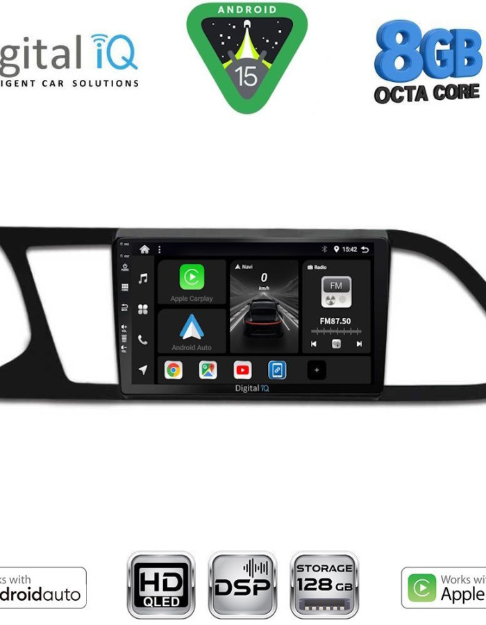 DIGITAL IQ BXF 7575_CPAA (9inc) MULTIMEDIA TABLET for SEAT LEON mod. 2012-2021