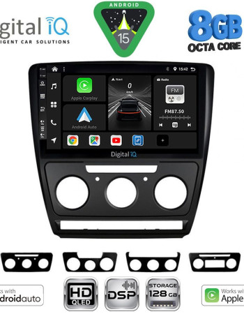 DIGITAL IQ BXF 7595BL_CPAA (10inc) MULTIMEDIA TABLET for SKODA OCTAVIA 5 mod. 2005-2012 (BLACK)