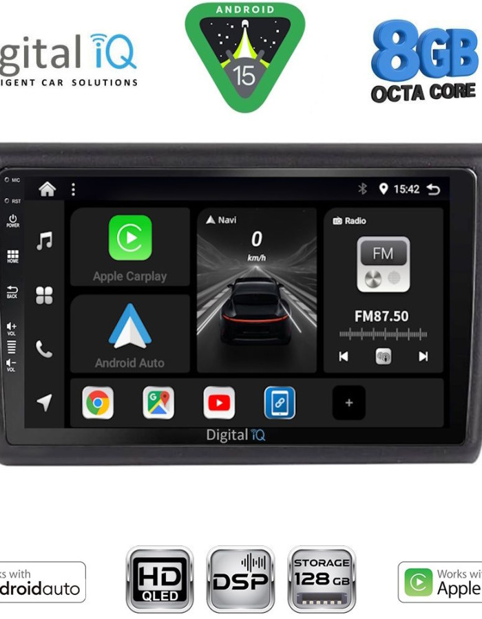 DIGITAL IQ BXF 7600_CPAA (9inc) MULTIMEDIA TABLET for SKODA RAPID SPACEBACK mod. 2014-2019