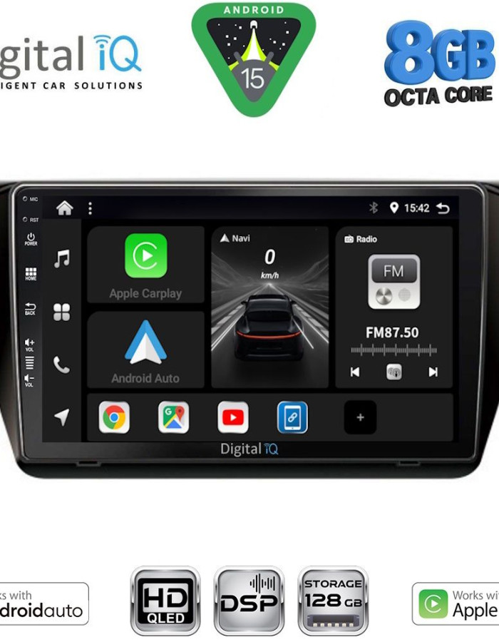 DIGITAL IQ BXF 7605_CPAA (10inc) MULTIMEDIA TABLET for SKODA SUPERB mod. 2015-2023