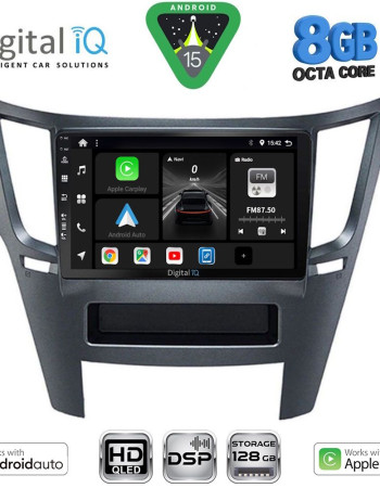 DIGITAL IQ BXF 7667_CPAA (9inc) MULTIMEDIA TABLET for SUBARU LEGACY - OUTBACK mod. 2009-2014