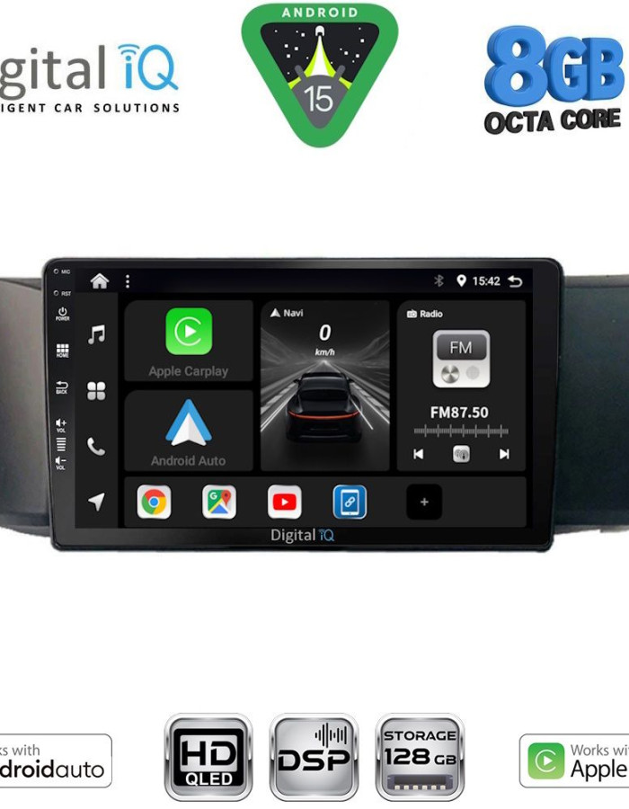 DIGITAL IQ BXF 7669_CPAA (9inc) MULTIMEDIA TABLET for TOYOTA GT86 - SUBARU BRZ mod. 2012-2026