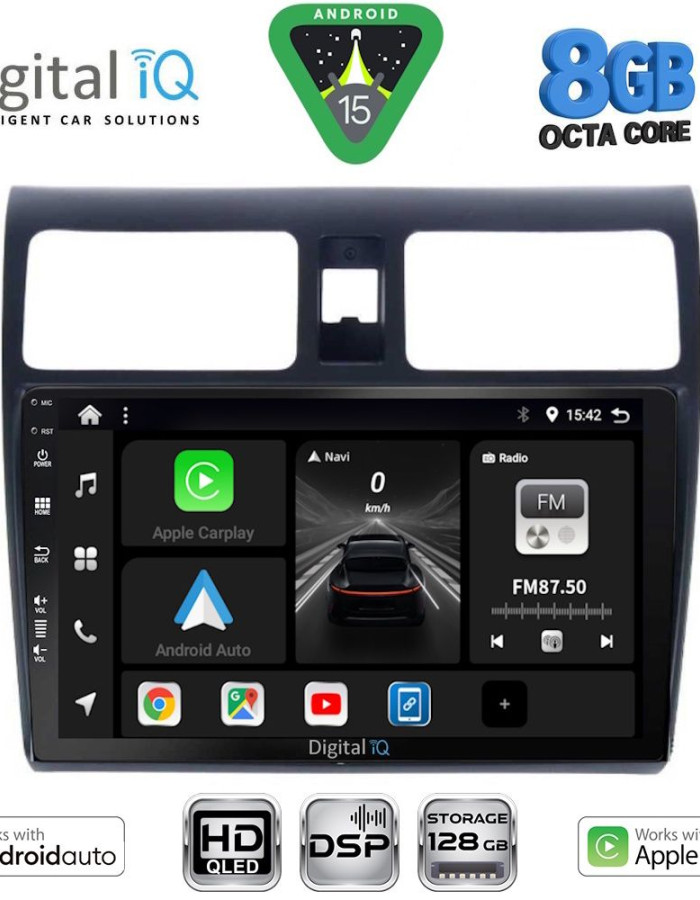 DIGITAL IQ BXF 7684_CPAA (10inc) MULTIMEDIA TABLET for SUZUKI SWIFT mod. 2005-2011