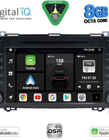 DIGITAL IQ BXF 768_CPAA (8'' DVD) MULTIMEDIA SYSTEM for MERCEDES A – B – SPRINTER – VITO – VIANO mod. 2007-2019