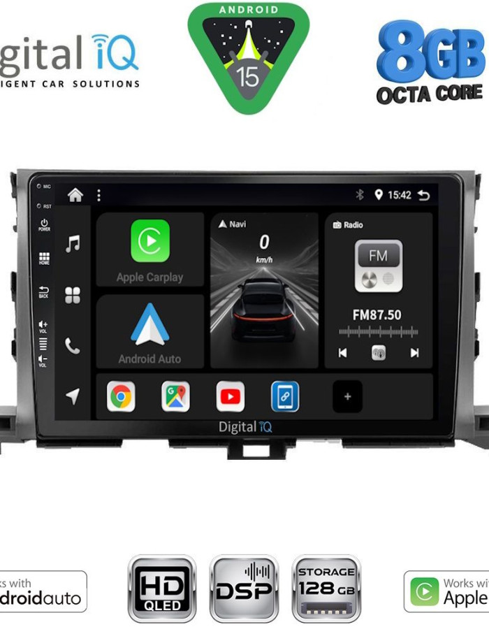DIGITAL IQ BXF 7700_CPAA (10inc) MULTIMEDIA TABLET for TOYOTA HIGHLANDER mod. 2014-2019