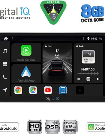 DIGITAL IQ BXF 7704SL_CPAA (9inc) MULTIMEDIA TABLET for TOYOTA AVENSIS (T25) mod. 2003-2009 (SILVER)