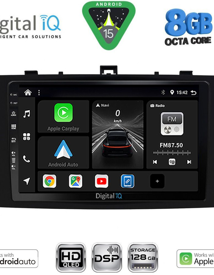DIGITAL IQ BXF 7705BL_CPAA (9inc) MULTIMEDIA TABLET for TOYOTA AVENSIS (T27) mod. 2009-2015 (BLACK)