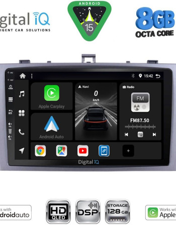 DIGITAL IQ BXF 7705SL_CPAA (9inc) MULTIMEDIA TABLET for TOYOTA AVENSIS (T27) mod. 2009-2015 (SILVER)