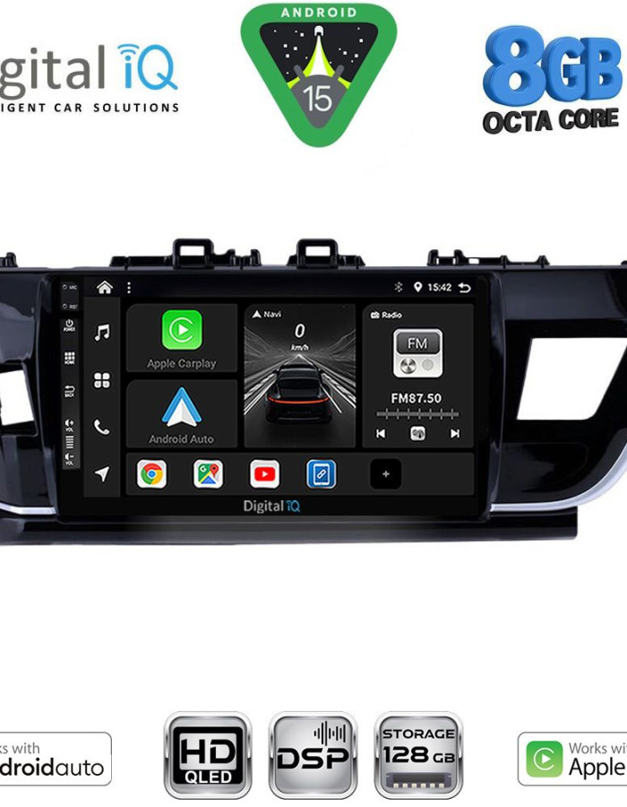 DIGITAL IQ BXF 7714BIG_CPAA (10inc) MULTIMEDIA TABLET for TOYOTA COROLLA mod. 2013-2016