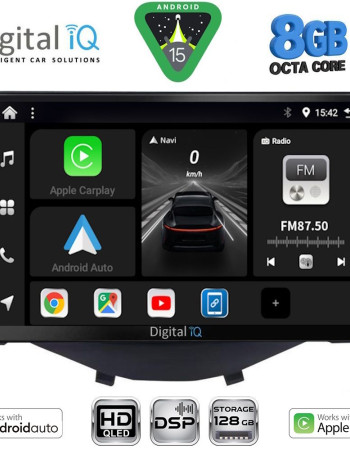 DIGITAL IQ BXF 7715_CPAA CLIMA-A/C (9inc) MULTIMEDIA TABLET for CITROEN C1-PEUGEOT 108-TOYOTA AYGO mod. 2014-2024