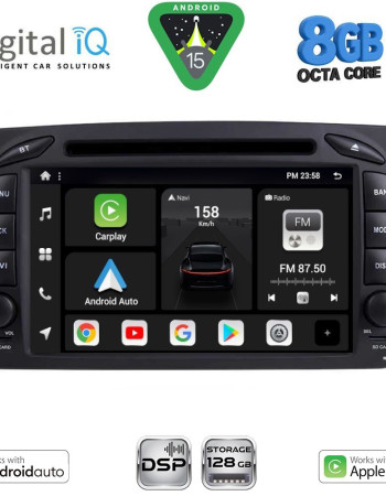 DIGITAL IQ BXF 771_CPAA (7'' DVD) MULTIMEDIA SYSTEM for MERCEDES C (W203) mod. 1999-2004