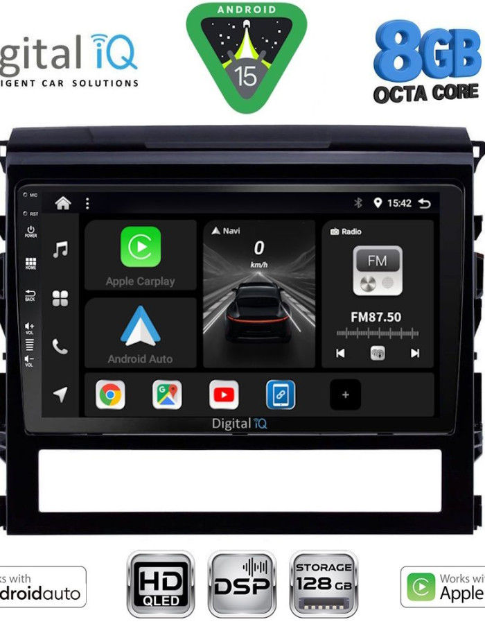 DIGITAL IQ BXF 7725_CPAA (9inc) MULTIMEDIA TABLET for TOYOTA LANDCRUISER mod. 2016-2019