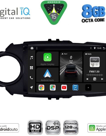 DIGITAL IQ BXF 7737FL_CPAA (9inc) MULTIMEDIA TABLET for TOYOTA YARIS mod. 2015-2020