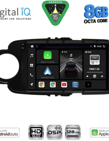 DIGITAL IQ BXF 7737BL_CPAA (9inc) MULTIMEDIA TABLET for TOYOTA YARIS mod. 2011-2015 (BLACK)