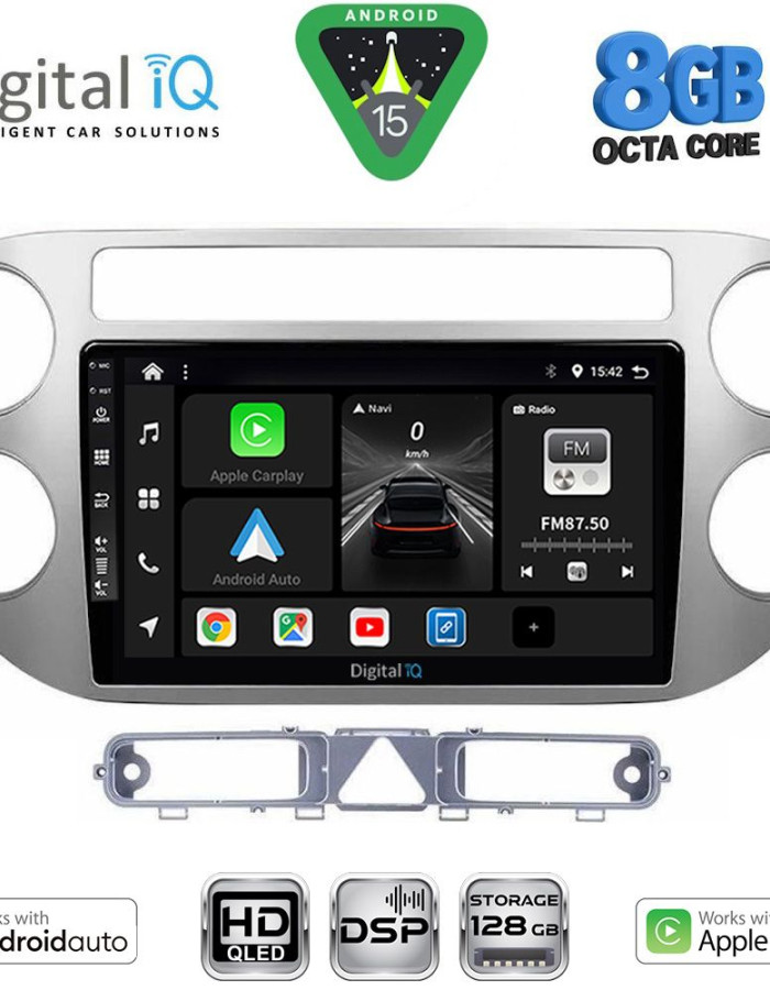 DIGITAL IQ BXF 7759GR_CPAA (9inc) MULTIMEDIA TABLET for VW TIGUAN mod. 2004-2011 (GREY)
