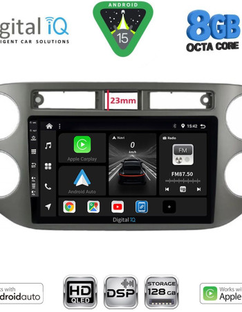 DIGITAL IQ BXF 7760GR_CPAA (9inc) MULTIMEDIA TABLET for VW TIGUAN mod. 2011-2016 (GREY)