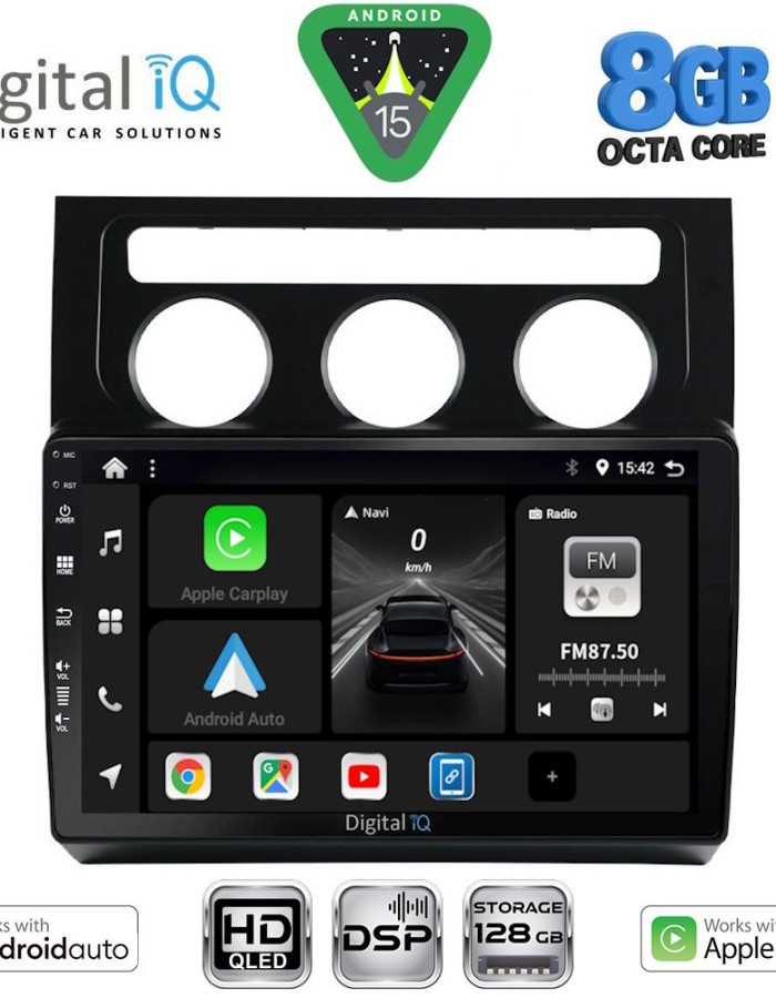 DIGITAL IQ BXF 7767_CPAA CLIMA (10inc) MULTIMEDIA TABLET for VW TOURAN mod. 2003-2010