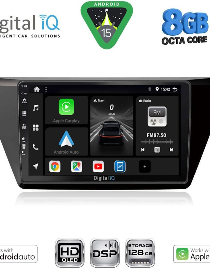 DIGITAL IQ BXF 7769_CPAA (10inc) MULTIMEDIA TABLET for VW TOURAN mod. 2016-2026