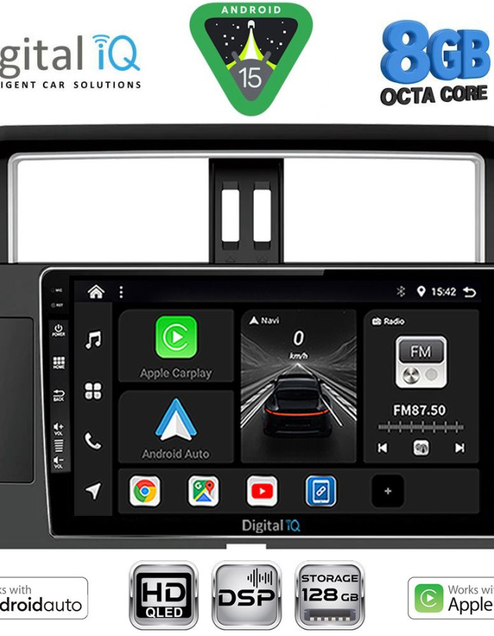 DIGITAL IQ BXF 7777_CPAA (10inc) MULTIMEDIA TABLET for TOYOTA PRADO mod. 2014-2017