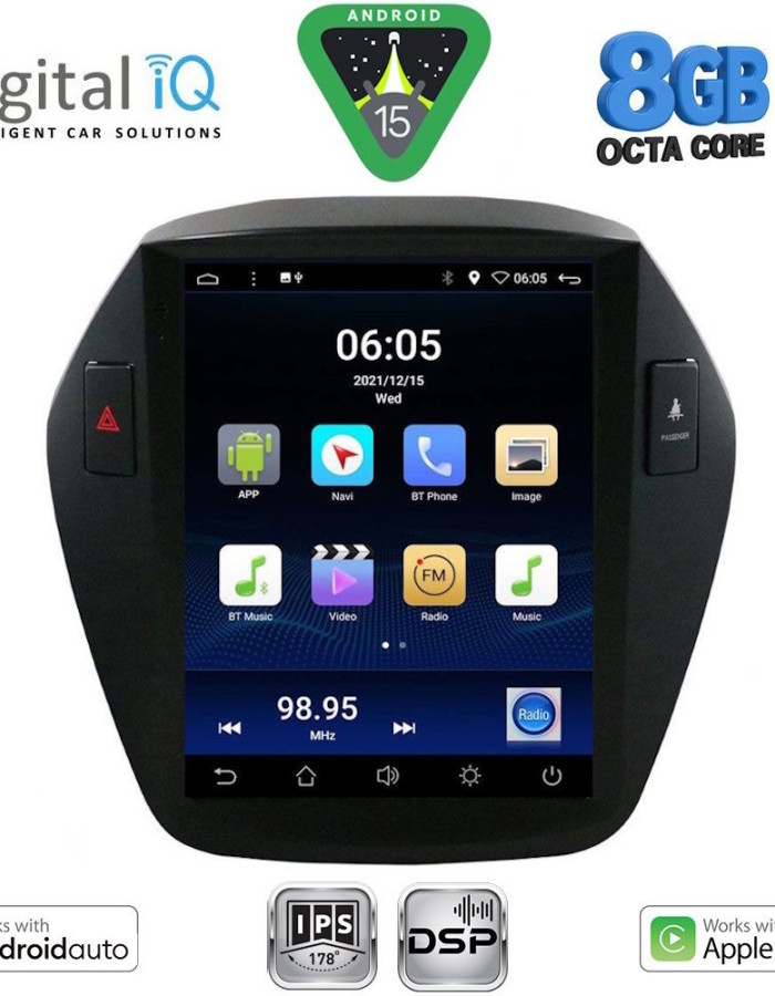 DIGITAL IQ BXF 7896_CPAA TESLA STYLE for HYUNDAI IX35 mod. 2010-2015