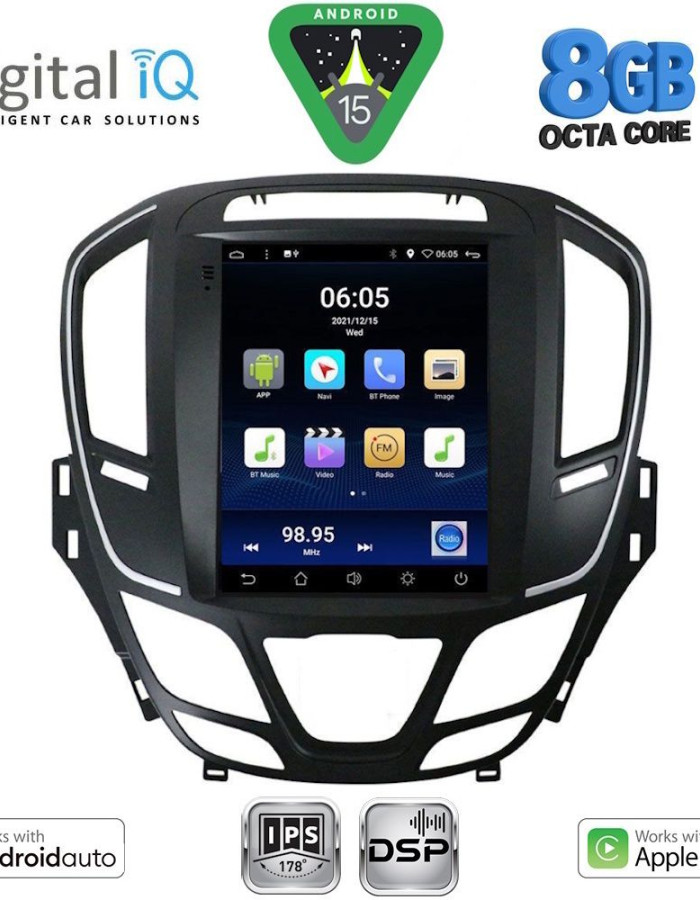 DIGITAL IQ BXF 7915_CPAA TESLA STYLE for OPEL INSIGNIA II mod. 2014-2017