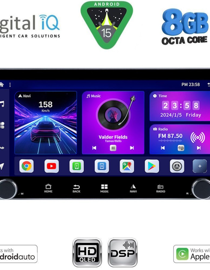 DIGITAL IQ BXF 7955_CPAA (10.33'' DIN) MULTIMEDIA TABLET 1DIN with 4G SIM