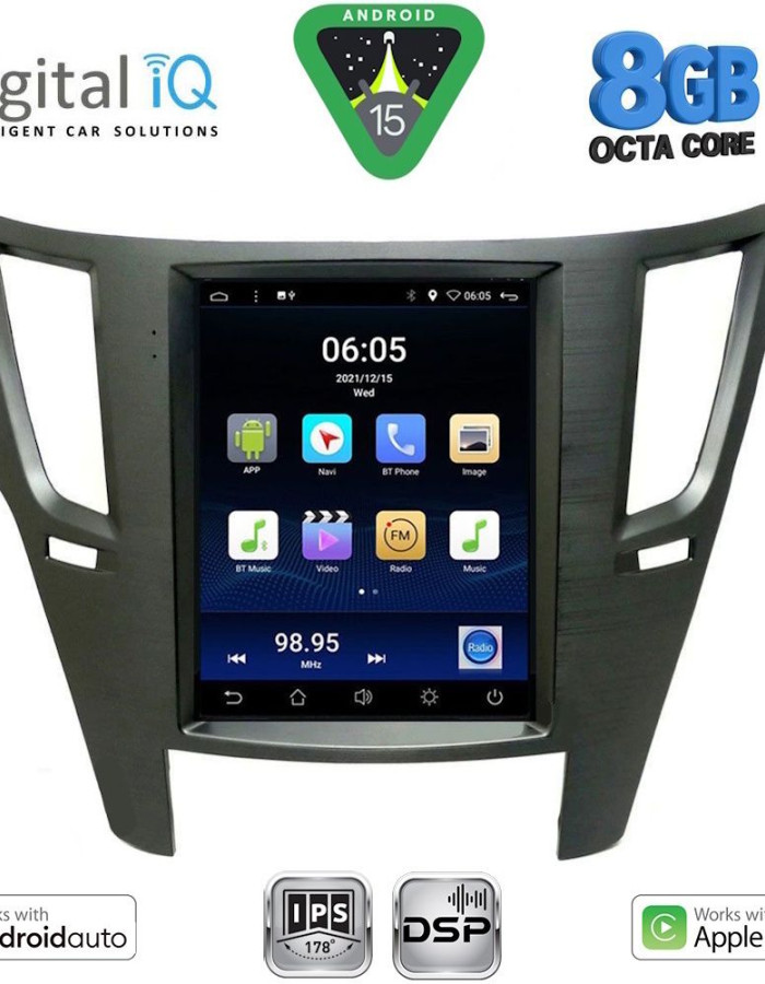 DIGITAL IQ BXF 7962_CPAA TESLA STYLE for SUBARU LEGACY – OUTBACK mod. 2009-2014