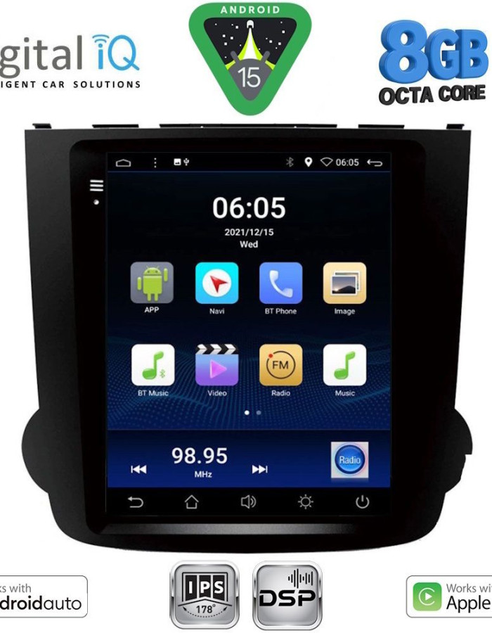 DIGITAL IQ BXF 7977_CPAA TESLA STYLE for HONDA CRV mod. 2007-2012