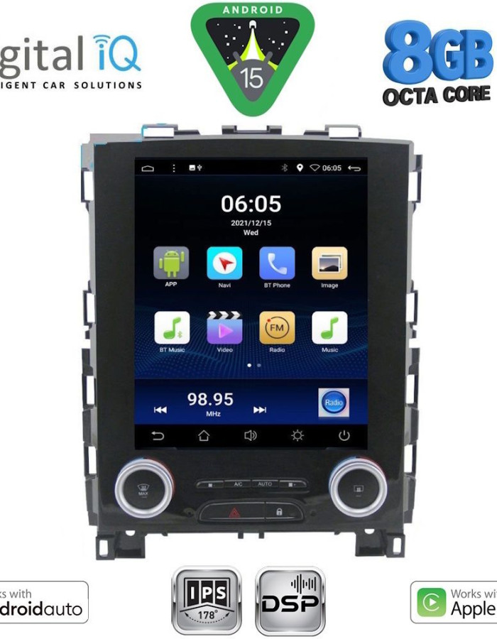 DIGITAL IQ BXF 7998_CPAA TESLA STYLE for RENAULT KOLEOS - MEGANE 4 mod. 2016-2025
