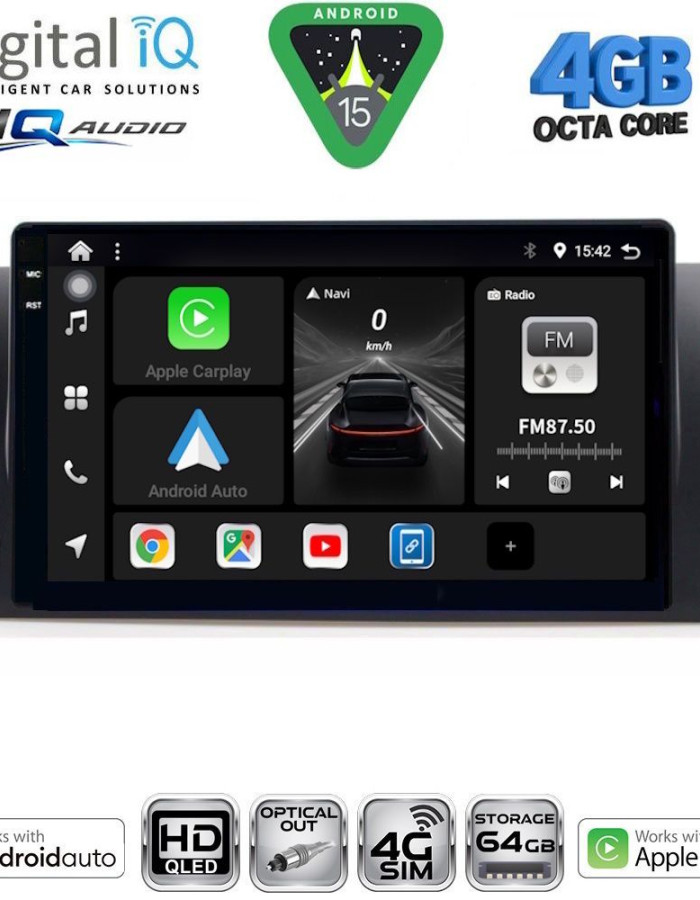 DIGITAL IQ BXK 19045_CPAA (9inc) MULTIMEDIA TABLET for BMW Series 5 (E39) mod. 1997-2005 | X5 (E53) mod. 1999-2006