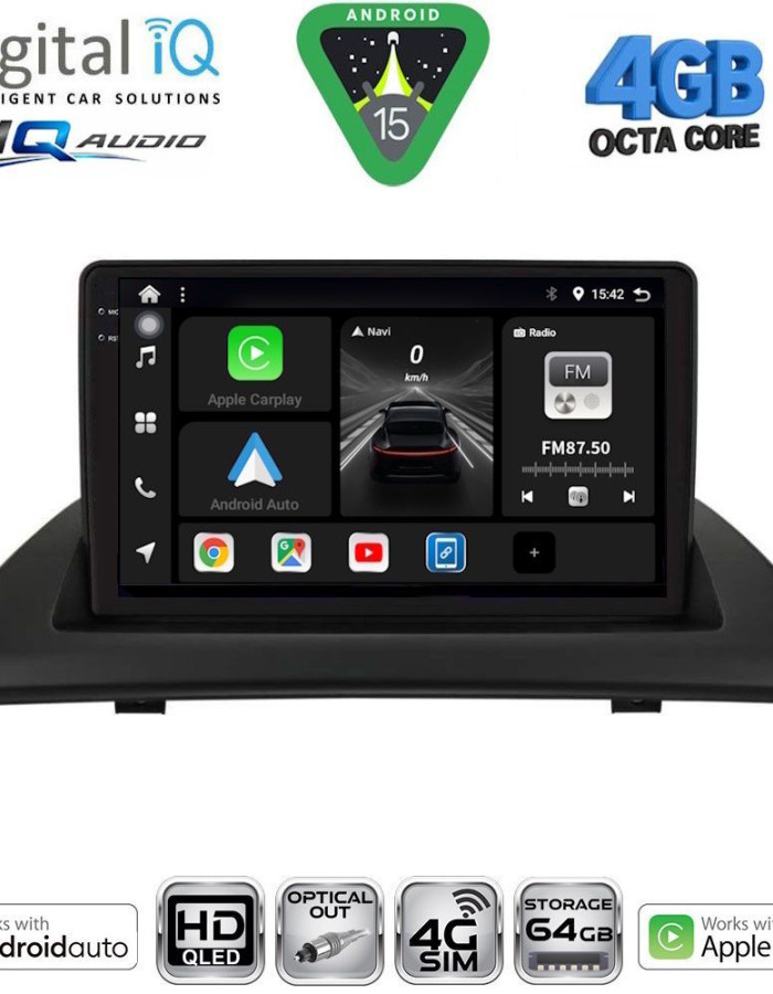 DIGITAL IQ BXK 19058_CPAA (9inc) MULTIMEDIA TABLET for BMW X3 (E83) mod. 2003-2010