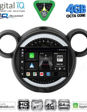 DIGITAL IQ BXK 19065_CPAA (9inc) MULTIMEDIA TABLET for MINI COUNTRYMAN (R60) mod. 2010-2016 - PACEMAN (R61) mod. 2013-2016