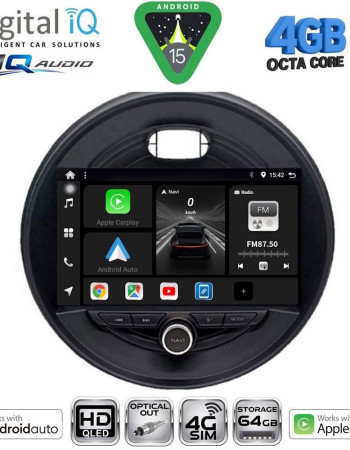 DIGITAL IQ BXK 19066_CPAA (9inc) MULTIMEDIA TABLET for MINI COOPER (F55-56-F57) mod. 2015-2024 - CLUBMAN (F54) mod. 2015-2024 - ROADSTER (F59) mod. 2014- COUNTRYMAN (F60) mod. 2016-2024