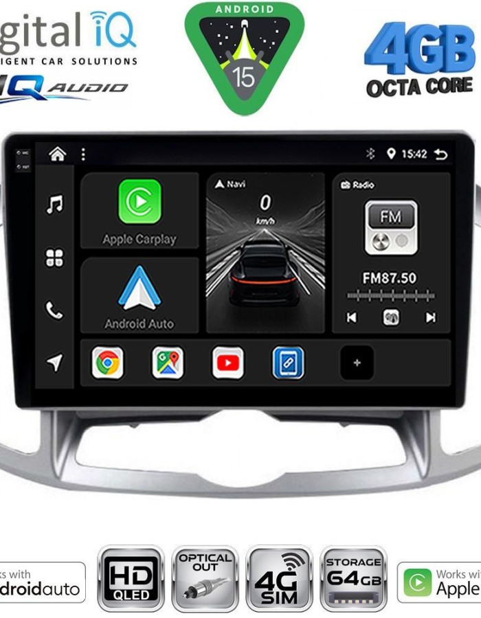 DIGITAL IQ BXK 19071_CPAA (10inc) MULTIMEDIA for CHEVROLET CAPTIVA mod. 2012-2018