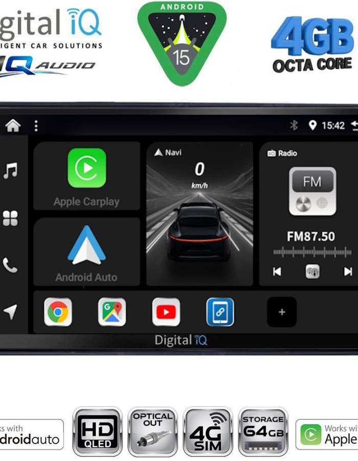 DIGITAL IQ BXK 19081_CPAA (9inc) MULTIMEDIA TABLET for CITROEN – PEUGEOT mod. 2008-2018