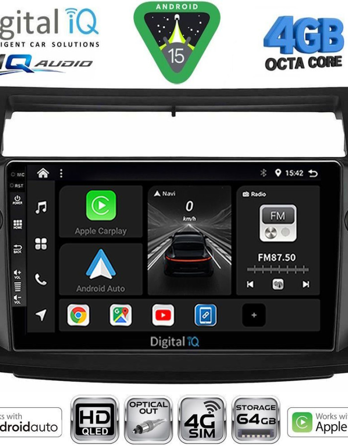 DIGITAL IQ BXK 19084BL_CPAA (9inc) MULTIMEDIA TABLET for CITROEN C4  mod. 2004-2011 (BLACK)
