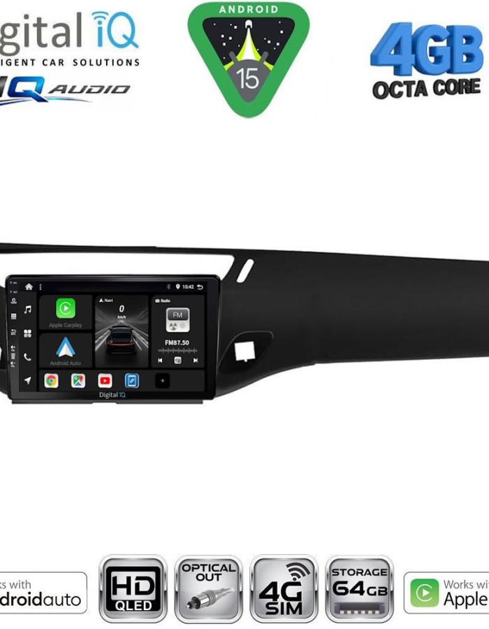 DIGITAL IQ BXK 19092BL_CPAA (9inc) MULTIMEDIA TABLET for CITROEN C3 - DS3 mod. 2009-2016 (BLACK)