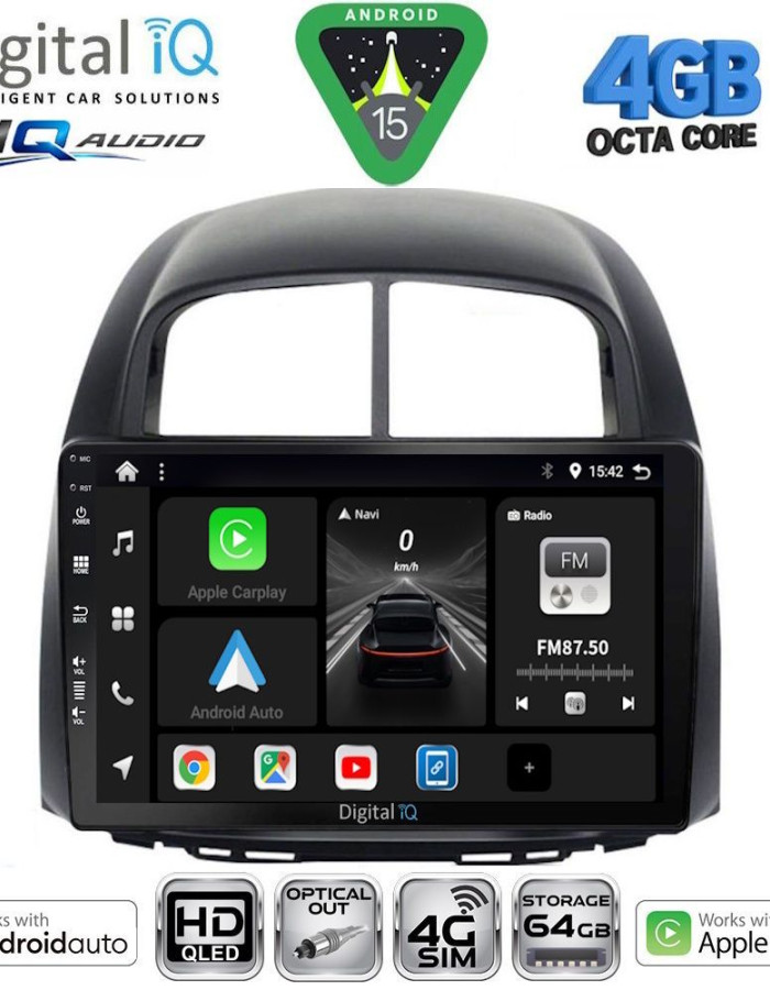 DIGITAL IQ BXK 19124_CPAA (10inc) MULTIMEDIA TABLET for DAIHATSU SIRION mod. 2006-2012