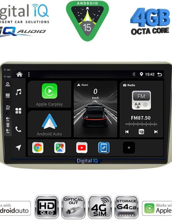 DIGITAL IQ BXK 19130BG_CPAA (9inc) MULTIMEDIA TABLET for FIAT 500 mod. 2007-2015 (BEIGE)