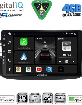 DIGITAL IQ BXK 19130BL_CPAA (9inc) MULTIMEDIA TABLET for FIAT 500 mod. 2007-2015 (BLACK)