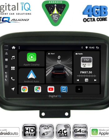 DIGITAL IQ BXK 19134_CPAA (9inc) MULTIMEDIA TABLET for FIAT 500Χ mod. 2014-2024