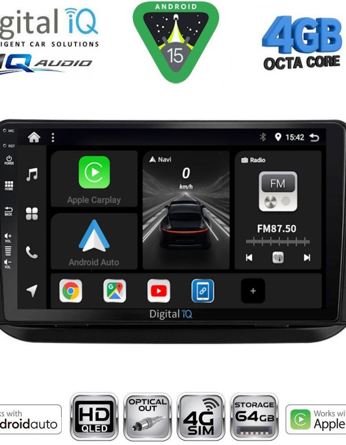 DIGITAL IQ BXK 19142_CPAA (9inc) MULTIMEDIA TABLET for CITROEN – FIAT – PEUGEOT mod. 2008-2018