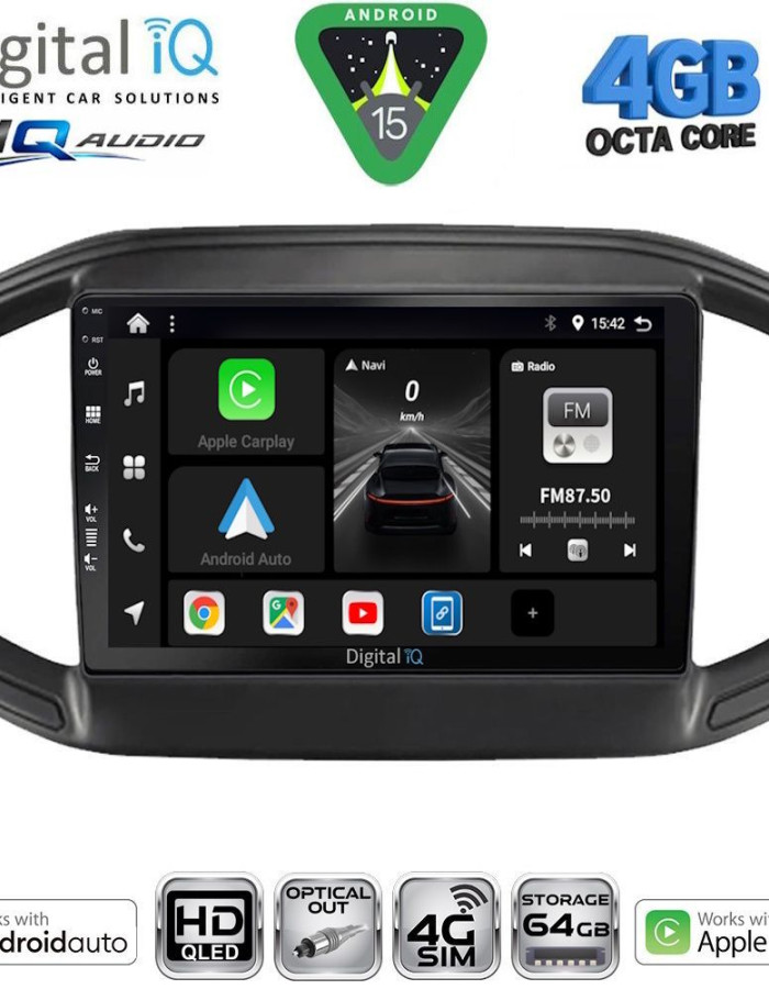 DIGITAL IQ BXK 19147_CPAA (9inc) MULTIMEDIA TABLET for FIAT STRADA mod. 2020-2026