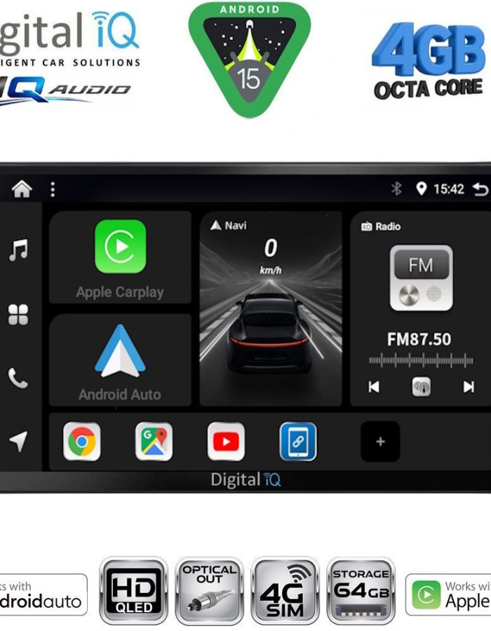 DIGITAL IQ BXK 19149_CPAA DASH (9inc) MULTIMEDIA TABLET for FIAT TIPO mod. 2018-2023