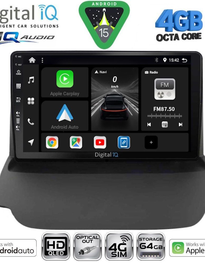 DIGITAL IQ BXK 19150_CPAA (9inc) MULTIMEDIA TABLET for FORD ECOSPORT  mod. 2012-2018